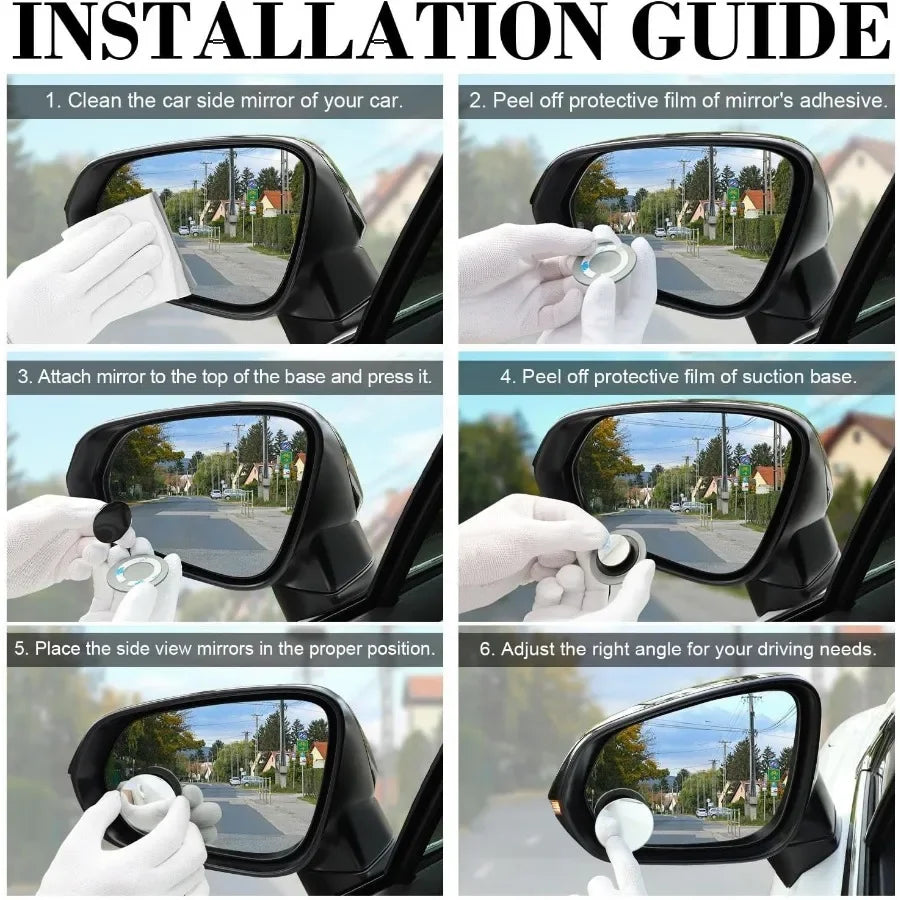 Easy View Blind Spot Mirrors for cars.