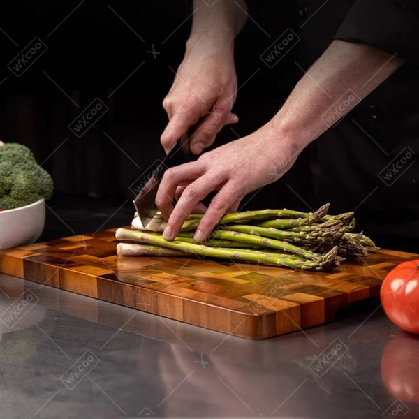 Dual-Sided Wooden Chopping Board