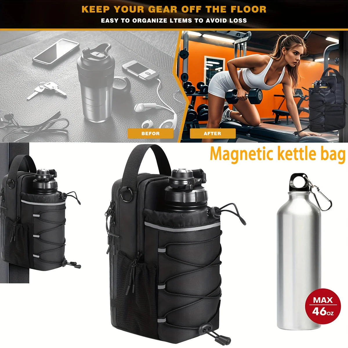 Magnetic Gym Bag